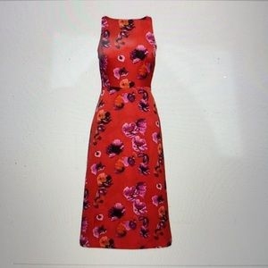 Banana Republic Floral V back Fit and Flare Dress